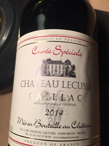 Château Lecusse Cuvée Spéciale Château Lecusse Cuvée Spéciale Gaillac 2005